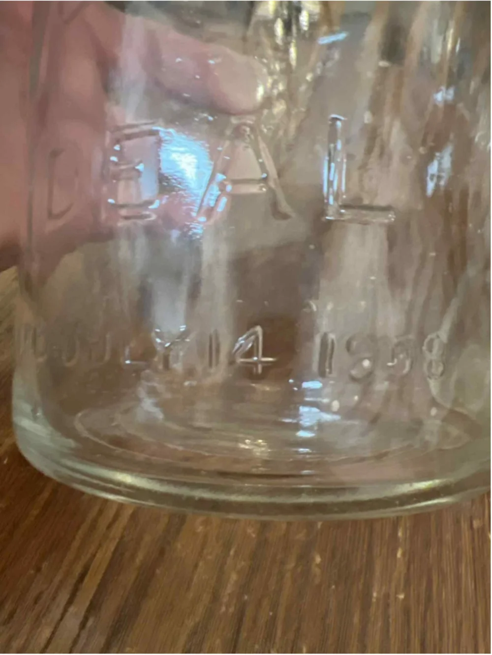 Vintage Ball Ideal Mason Jars X2 Wire Bails Glass Lids Clear 1 Qt Patent 1908*